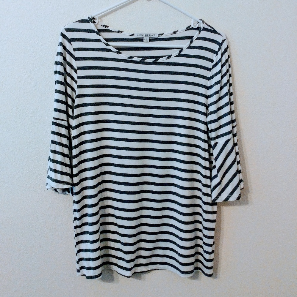 Striped top.